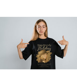 T-shirt Joyeux Heavenly Holiday Memorial Photo Hommage – E