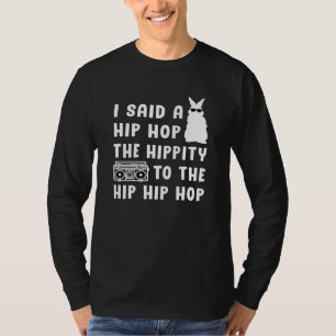 T-shirt Joyeux Hip hop de Pâques Bunny Oeuf de Pâques Drôl