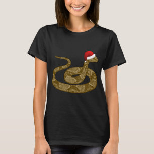T-shirt Joyeux Hissmas Noël Santa Hat Cuperhead Snake