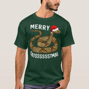 T-shirt Joyeux Hissmas Noël Santa Hat Cuperhead Snake