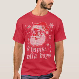T-shirt Joyeux Holla Jours Noël Père Noël Vilain Christ