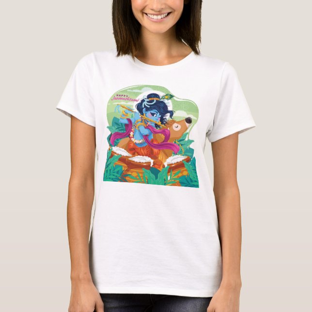 T-shirt Joyeux Janmashtami (Devant)
