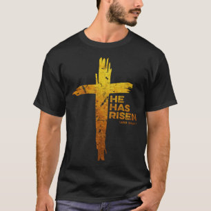 T-shirt Joyeux Jésus de Pâques Il a ressuscité Christie re