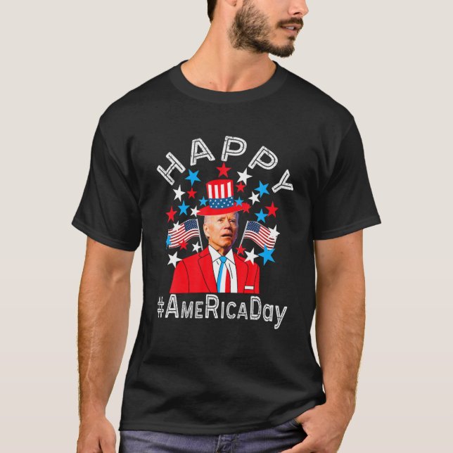 T-shirt Joyeux Joe Biden 4 juillet l'indépendance commémor (Devant)