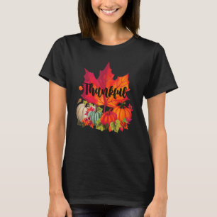 T-shirt Joyeux Jour d'Action de grâce Automne Automne Mapl