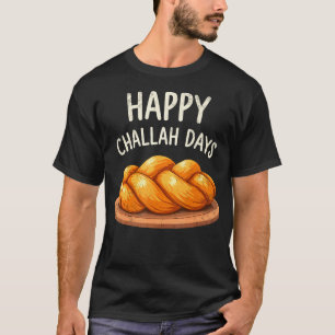T-shirt Joyeux Jour de Challah Ménorah Shabbat Hanukkah Ju