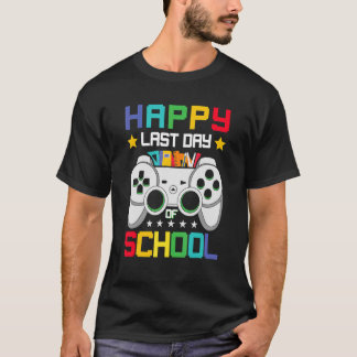 T-shirt Joyeux Jour De Jeu À L'École Niveau De Jeu Terminé
