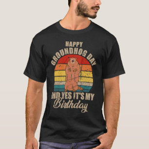 T-shirt Joyeux Jour de la marmotte et oui C'est mon groupe