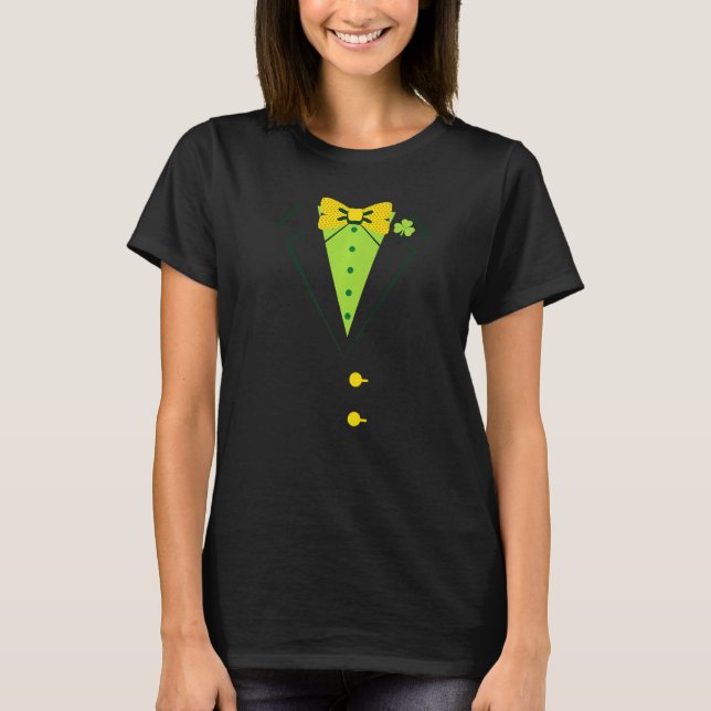 T-shirt Joyeux Jour de la Saint Patrick Leprechaun Costume (Devant)