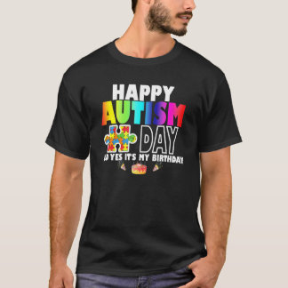 T-shirt Joyeux Jour de la Sensibilisation sur l'autisme Et