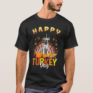 T-shirt Joyeux Jour de la Turquie Dalmatie Jour de l'Actio