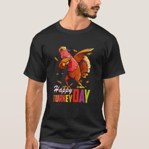 T-shirt Joyeux Jour de la Turquie Thanksgiving Day Dabbing