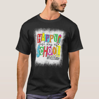 T-shirt Joyeux Jour De L'École Bonjour Thé Été