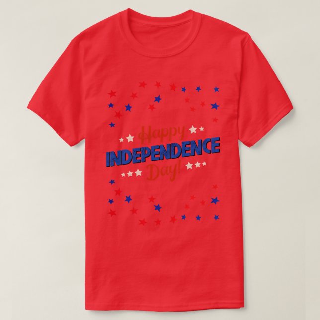 T-shirt Joyeux Jour de l'Indépendance (Design devant)