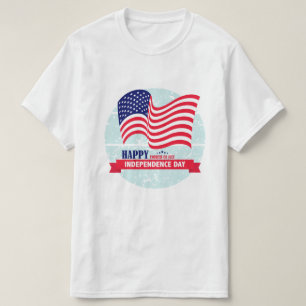 T-shirt Joyeux Jour de l'Indépendance Illustration du drap