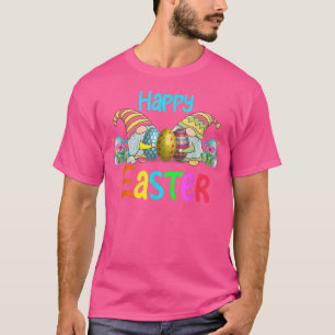 T-shirt Joyeux Jour de Pâques 2022 Grotte Gnome Hug OEufs