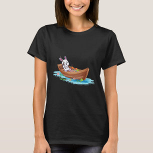 T-shirt Joyeux Jour de Pâques Bunny Pêcheur Pêcheur Enfant
