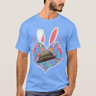 T-shirt Joyeux Jour de Pâques Coeur Bunny Zoo Keeper Oeufs