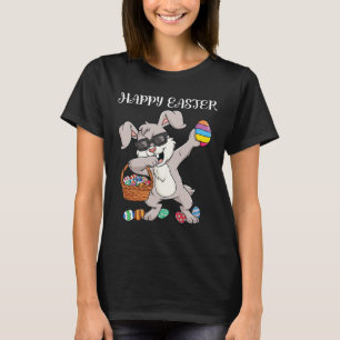 T-shirt Joyeux Jour de Pâques Dabbing OEufs de lapin Enfan