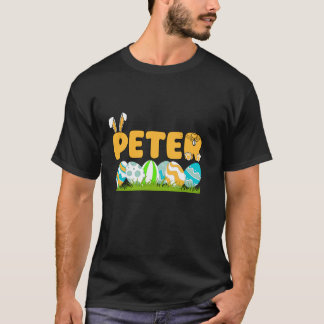T-shirt Joyeux Jour de Pâques garçons Hommes Nom personnal