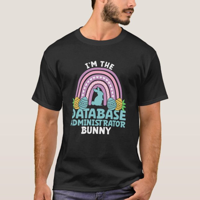 T-shirt Joyeux jour de Pâques Je suis administrateur de ba (Devant)