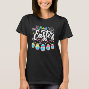 T-shirt Joyeux Jour de Pâques OEuf coloré Visage Masque Ch