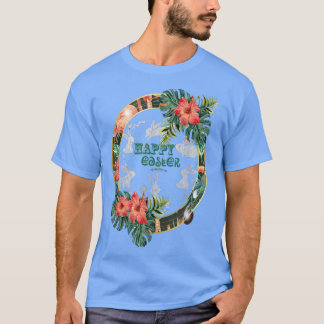 T-shirt Joyeux Jour de Pâques Oeuf Lapin Amusant Garçons F