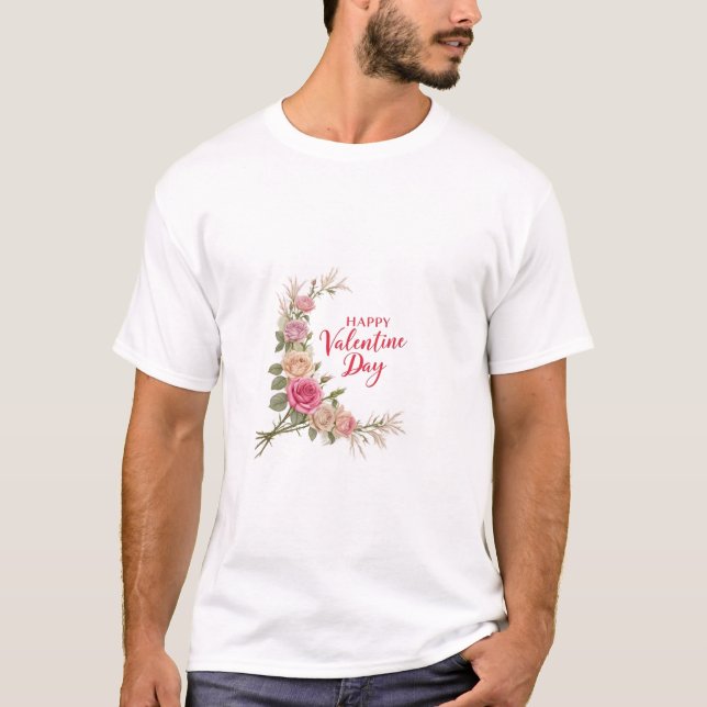 T-shirt Joyeux jour de Valentin (Devant)