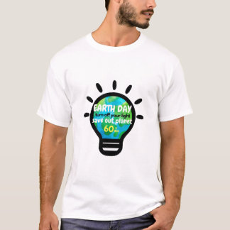 T-shirt Joyeux jour des terres !| Éteins ta lumière| Desig