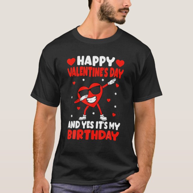 T-shirt Joyeux Jour des Valentines Et oui c'est ma Vale d' (Devant)