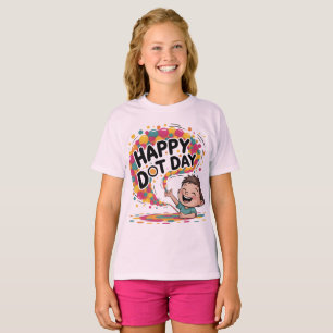 T-shirt Joyeux Jour Dot Dots Drôle Sourire Face KidsT-Shir