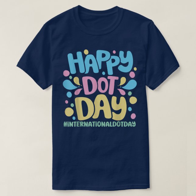 T-shirt Joyeux Jour Dot Pour La Journée Internationale D (Design devant)