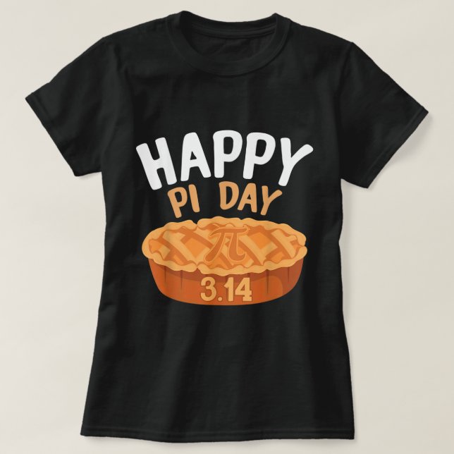 T-shirt Joyeux Jour Pi 3.14 Jour Pie Funny Fonctions Math  (Design devant)