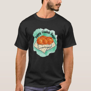T-shirt Joyeux Jours de Challah Hanoukka Chanukah Pain jui