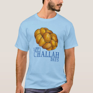 T-shirt Joyeux Jours de Challah Pain de Fête Hanoukka Chan