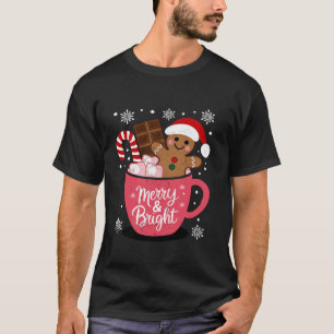T-shirt Joyeux Joyeux Et Lumineux Pain D'Oeuvre De Noël Ho