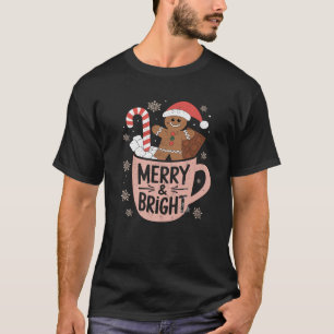 T-shirt Joyeux Joyeux Et Lumineux Pain D'Oeuvre De Noël Ho