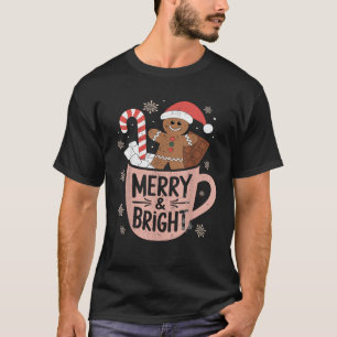 T-shirt Joyeux Joyeux Et Lumineux Pain D'Oeuvre De Noël Ho