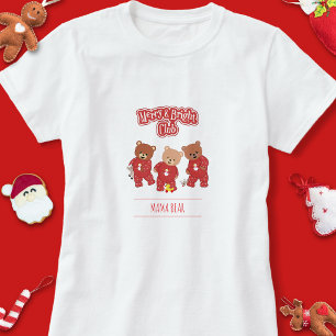 T-shirt Joyeux Joyeux et lumineux pyjamas de Noël du club