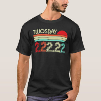 T-shirt Joyeux Jumeau Jumeau 2/22/2022 Février 22