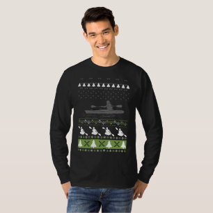 T-shirt Joyeux Kayaking Ugly Kayak Sweater de Noël