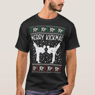 T-shirt Joyeux Kickmas Noël dégueulasse Karaté Jiu Jitsu