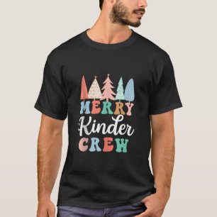T-shirt Joyeux Kinder Crew Kindergarten Enseignant Kid Chr