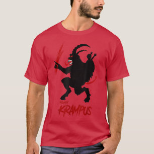 T-shirt Joyeux Krampus Effrayant sang le diable de Noël 