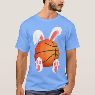 T-shirt Joyeux Lapin De Lapin De Basket De Pâques Pour Hom