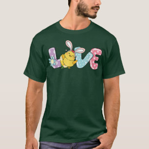 T-shirt Joyeux lapin de Pâques, Amour Pâques, Lapin de Pâq