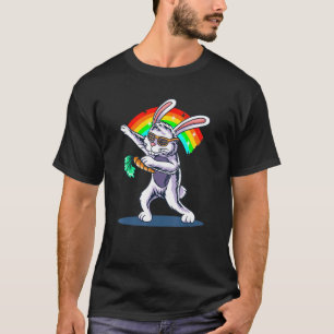 T-shirt Joyeux lapin de Pâques Dabbing Carrot Gay Rabbit