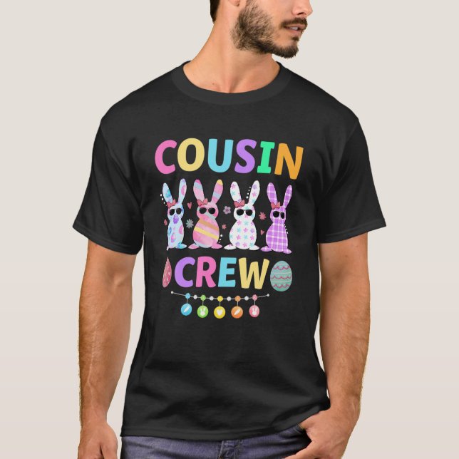 T-shirt Joyeux lapin de Pâques Pâques Easter Cousin Crew T (Devant)