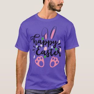 T-shirt joyeux lapin lapin de pâques face drôle jour de pâ