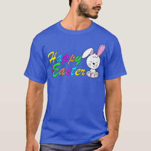 T-shirt Joyeux lapin lapin de Pâques face drôle Jour de Pâ